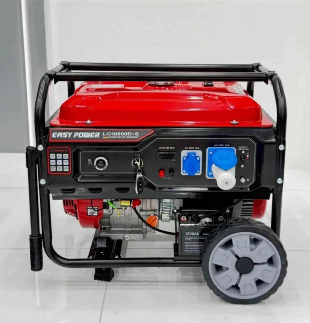 موتور برق ۱۰ کیلووات بنزینی تک فاز ریموت استارت ایزی پاور مدل LC10000D-S