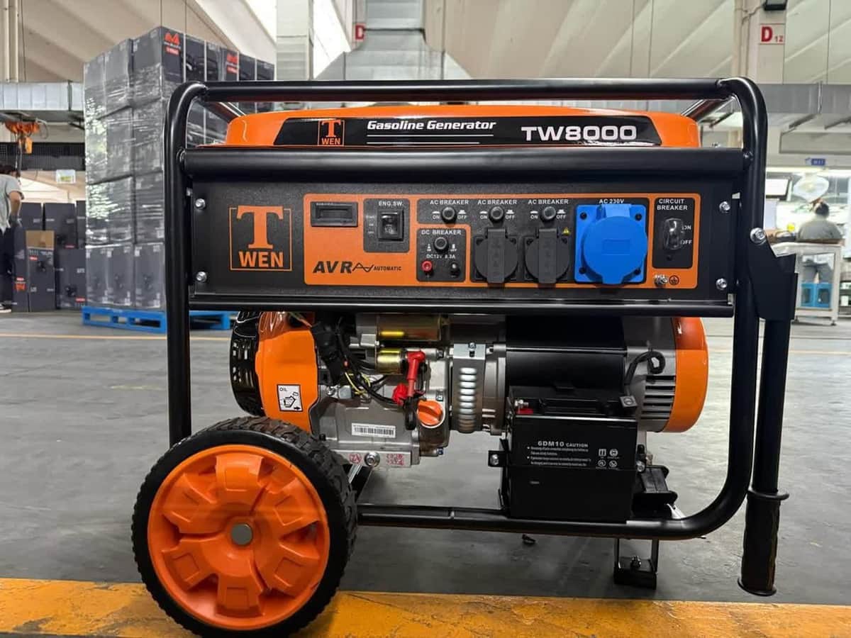 موتور برق 8.5 کیلووات بنزینی تک فاز  استارتی تیوان مدل TW8000 - تصویر 1