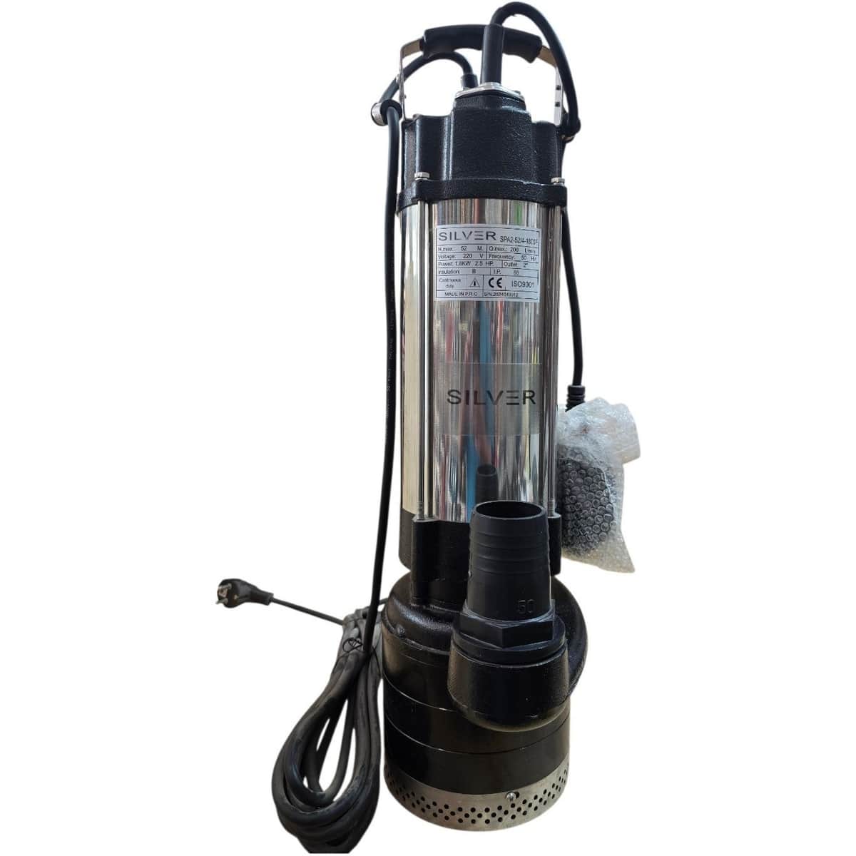 پمپ کف کش 2.5 اسب بخار 52 متری 2 اینچ فلوتردار سیلور مدل SPA2 52/4-1800F - تصویر 1