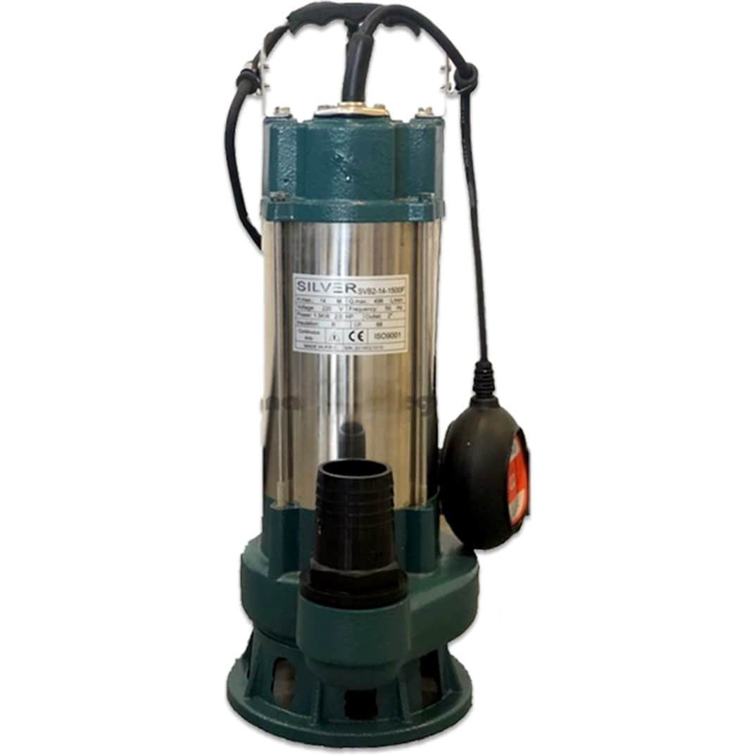پمپ کف کش 0.5 اسب بخار 18 متری 1 اینچ فلوتردار سیلور مدل SVB2-14-1500F - تصویر 1