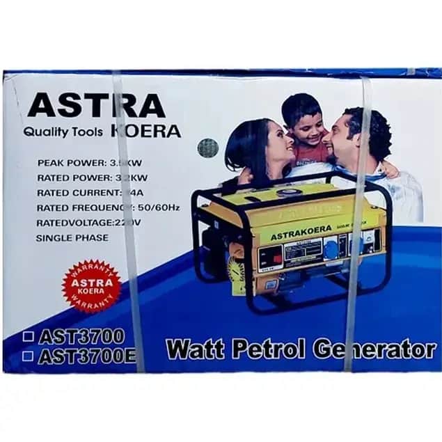 موتور برق ۳.۵ کیلووات بنزینی تکفاز  هندلی آسترا مدل AST3700E - تصویر 3
