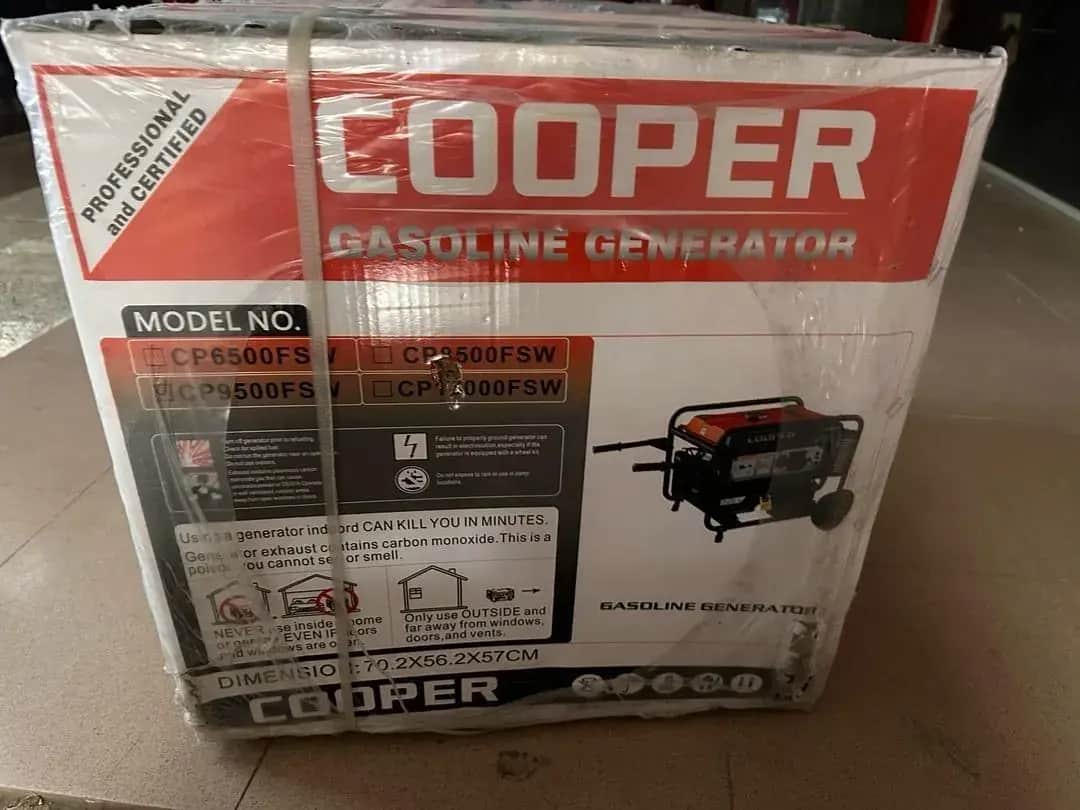 موتور برق ۸.۵ کیلووات بنزینی تکفاز استارتی کوپر مدل CP9500FSW - تصویر 3