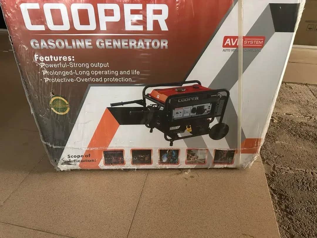 موتور برق ۸.۵ کیلووات بنزینی تکفاز استارتی کوپر مدل CP9500FSW+ATS - تصویر 2
