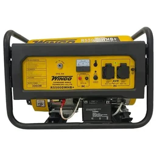موتور برق 3 کیلووات بنزینی تک فاز هندلی وینکو مدل R5500 - تصویر 1