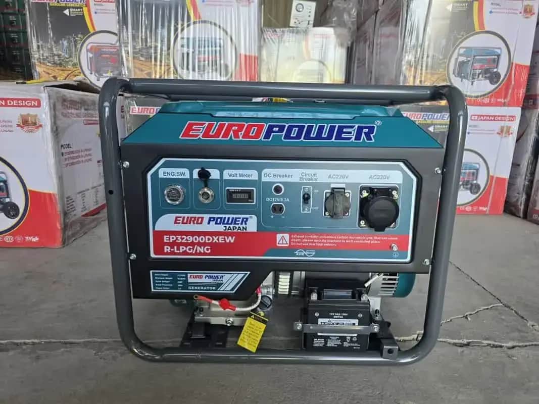 موتور برق ۱۲ کیلووات سه گانه سوز تک فاز استارتی یورو پاور مدل EP32900DXEW - تصویر 1