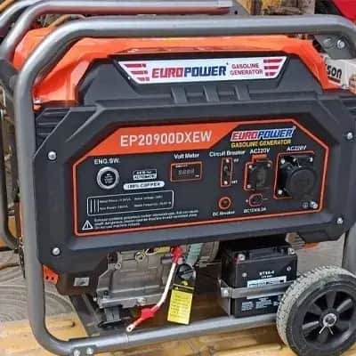 موتور برق ۱۰ کیلووات سه گانه سوز تک فاز استارتی یورو پاور مدل EP20900DXEW - تصویر 1