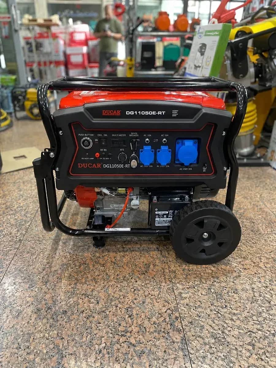 موتور برق 8.5 کیلووات سه فاز تکفاز بنزینی ریموت دار دوکار مدل DG11050E-RT - تصویر 1