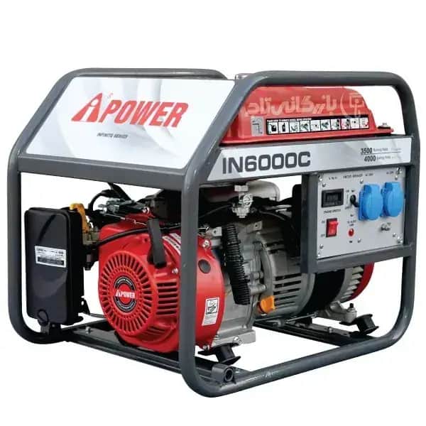 موتور برق 3.8 کیلووات بنزینی تک فاز هندلی AiPOWER مدل IN6000C - تصویر 1