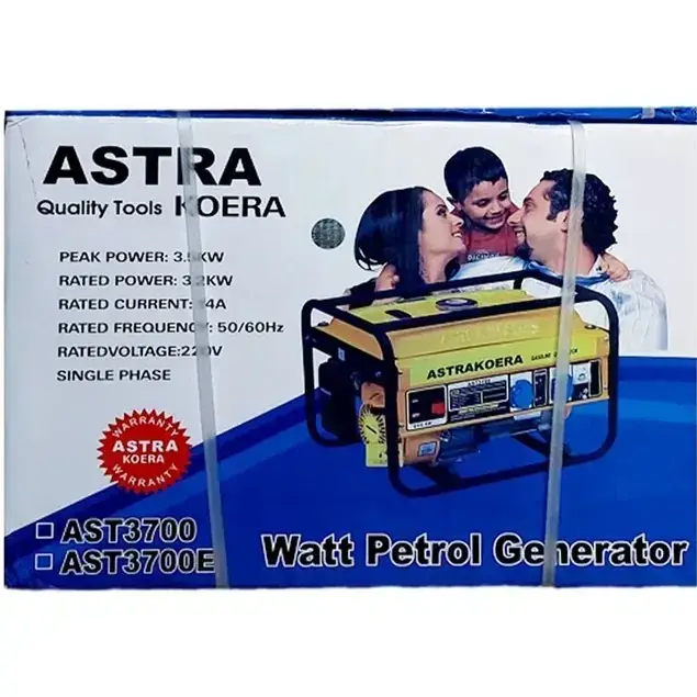 موتور برق ۳.۵ کیلووات بنزینی تکفاز  هندلی آسترا مدل AST3700E - تصویر 3