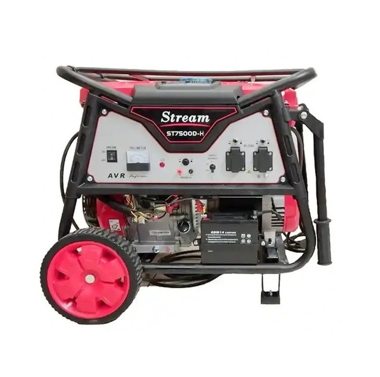 موتور برق 6.5 کیلووات بنزینی استارتی چرخدار استریم مدل ST7500D-H