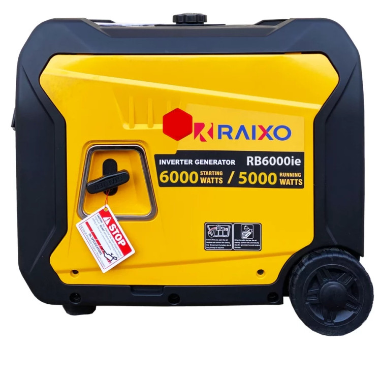 موتور برق 6 کیلو وات سایلنت سه گانه سوز ریموت استارت راکسیو مدل RB6000IE+LPG