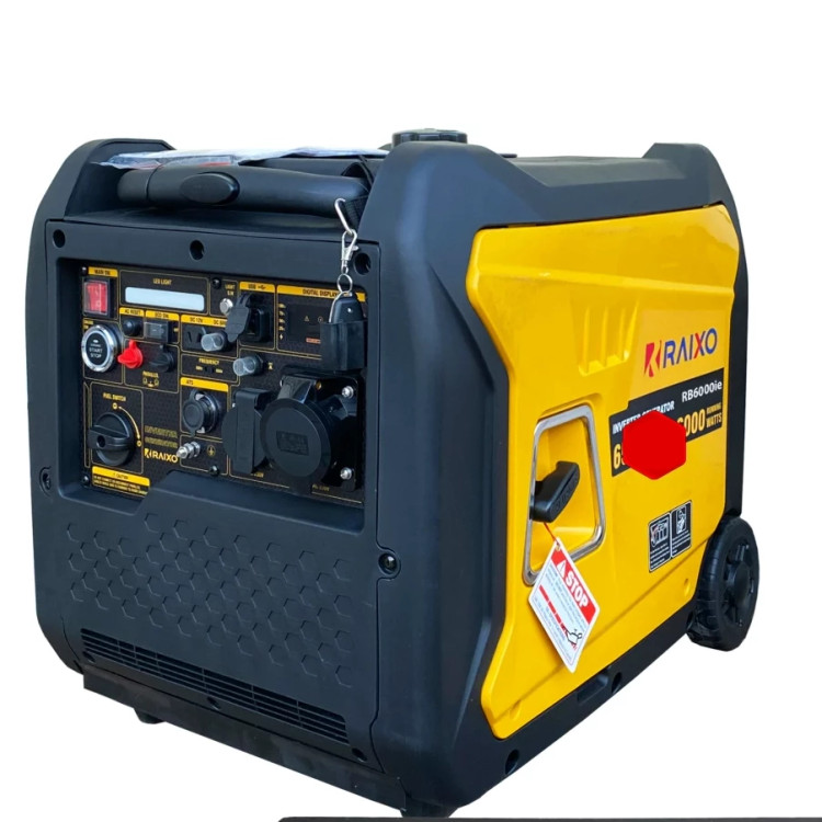 موتور برق 6 کیلو وات سایلنت سه گانه سوز ریموت استارت راکسیو مدل RB6000IE+LPG