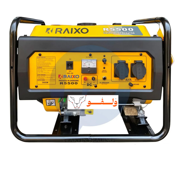 موتور برق 3 کیلووات بتزینی هندلی تکفاز راکسیو مدل R5500