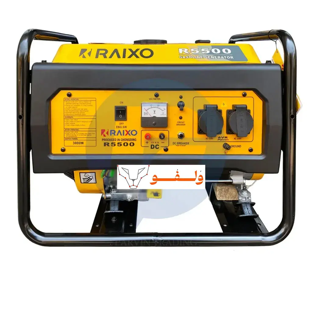 موتور برق 3 کیلووات  بنزینی هندلی تکفاز  راکسیو مدل R5500