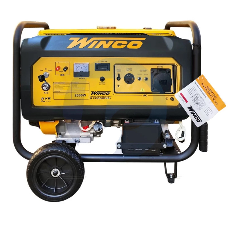 موتور برق ۱۰ کیلووات بنزینی تکفاز ریموت استارت وینکو مدل R15500DWHB+ATS