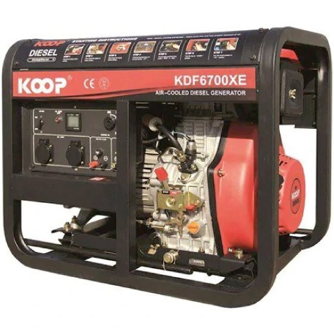 موتور برق ۴.۵ کیلو وات تک فاز دیزلی استارتی کوپ مدل KDF6700XE