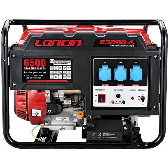 موتور برق ۵ کیلووات بنزینی تک فاز هندلی لانسین مدل LC6500AS