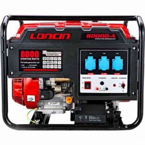 موتور برق ۶.۵ کیلووات بنزینی تک فاز استارتی لانسین مدل LC8000-DAS