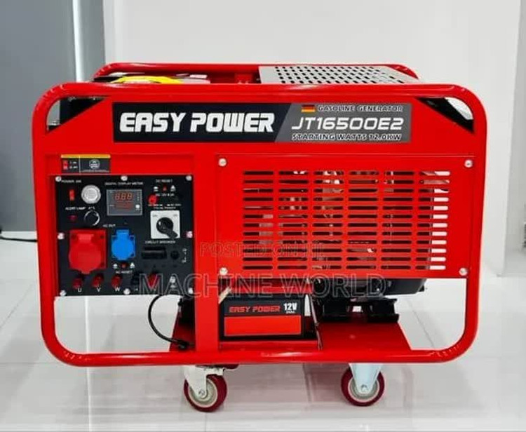 موتور برق 12 کیلووات بنزینی سه فاز ریموت استارت ایزی پاورمدل JT16500E2