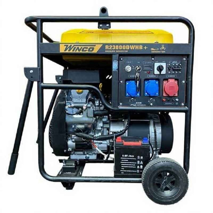 موتور برق 16 کیلووات بنزینی سه فاز ریموت استارت وینکو مدل R23000DWHB