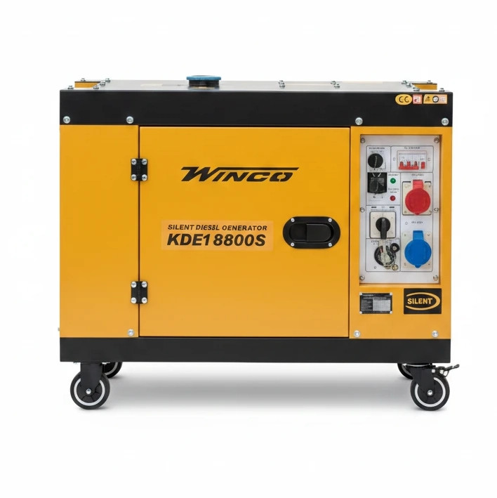 موتور برق ۸.۵ کیلووات دیزلی سایلنت سه فاز ریموت استارت وینکو مدل KDE18800S