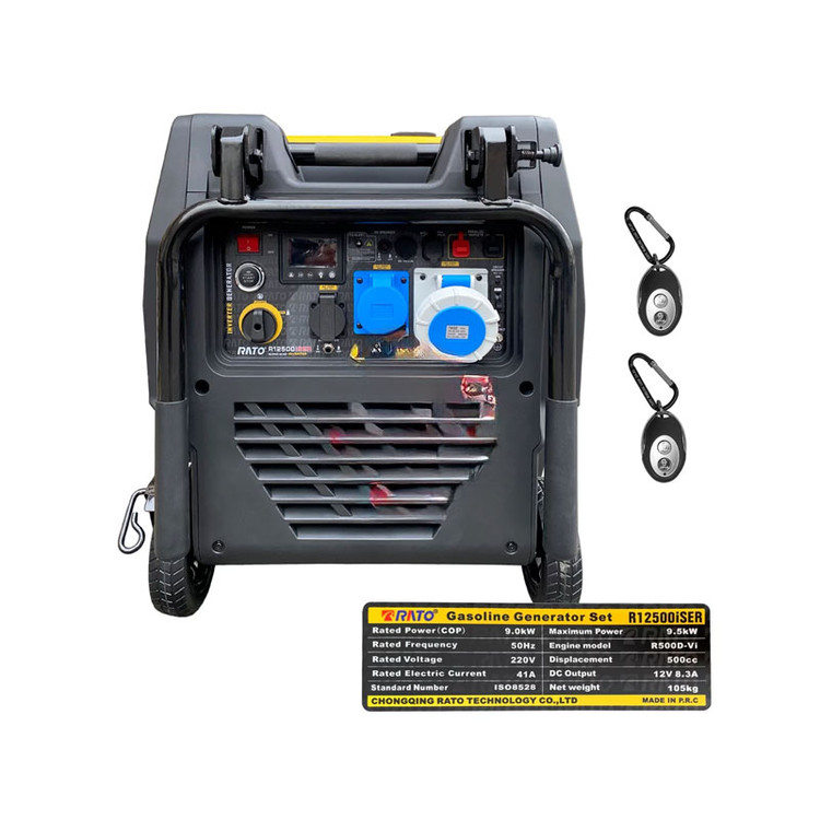 موتور برق 9.5 کیلووات سایلنت تک فاز ریموت استارت اینورتر راتو مدل R12500iSER