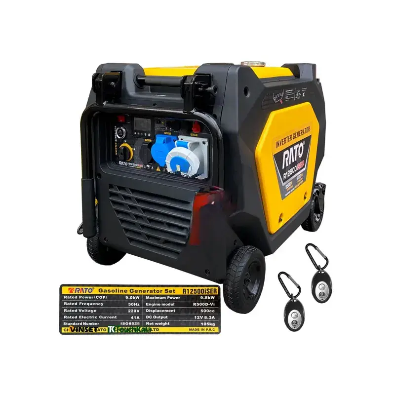 موتور برق 9.5 کیلووات سایلنت تک فاز ریموت استارت اینورتر راتو مدل R12500iSER
