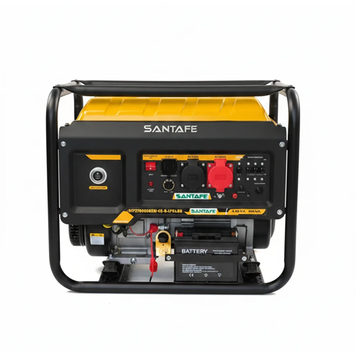 موتور برق 10 کیلووات سه گانه سوز تک فاز استارتی سانتافه مدل STF 27900 LPG.NG
