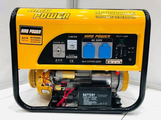 موتور برق ۳.۵ کیلووات تک فاز استارتی هیرو پاور مدل HP19500DXE