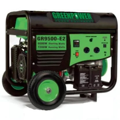 موتور برق 8.5 کیلووات تک فاز استارتی بنزینی گرین پاور مدل GR9500-E2