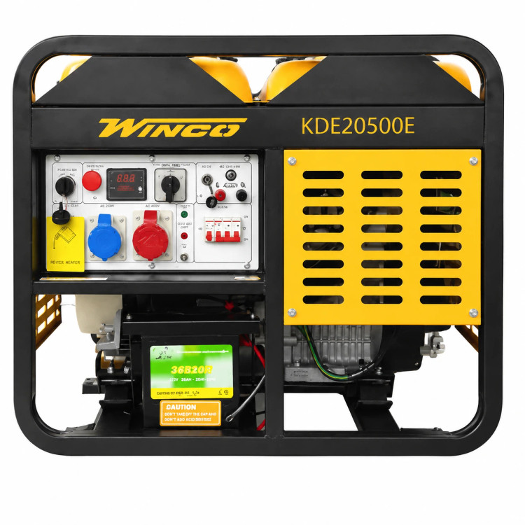 موتور برق ۲۰ کاوا (15 کیلووات) دیزلی سه فاز ریموت استارت وینکو مدل KDE20500E