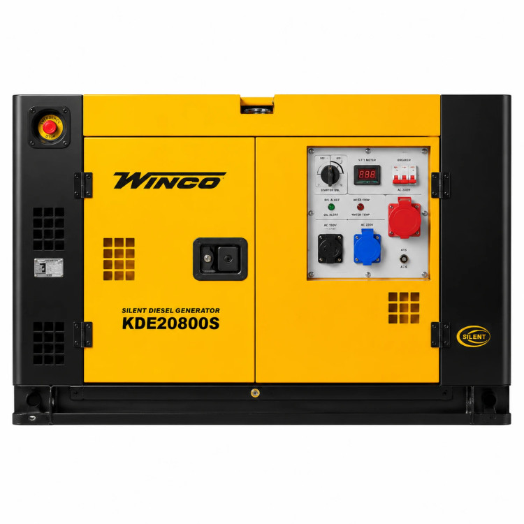 موتور برق ۲۰ کاوا (15 کیلووات) سایلنت دیزلی سه فاز ریموت استارتی وینکو مدل KDE20800S