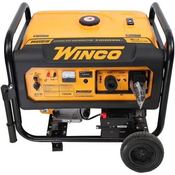 موتور برق ۷.۵ کیلووات بنزینی تکفاز ریموت استارت وینکو مدل R10500DWHB