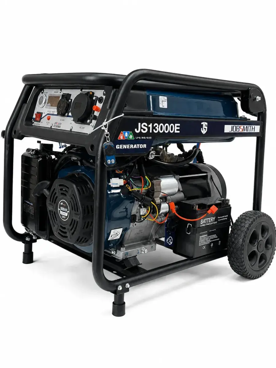 موتور برق 9.5 کیلووات سه‌گانه‌سوز تک فاز ریموت استارت جاب اسمیت مدل JS13000E