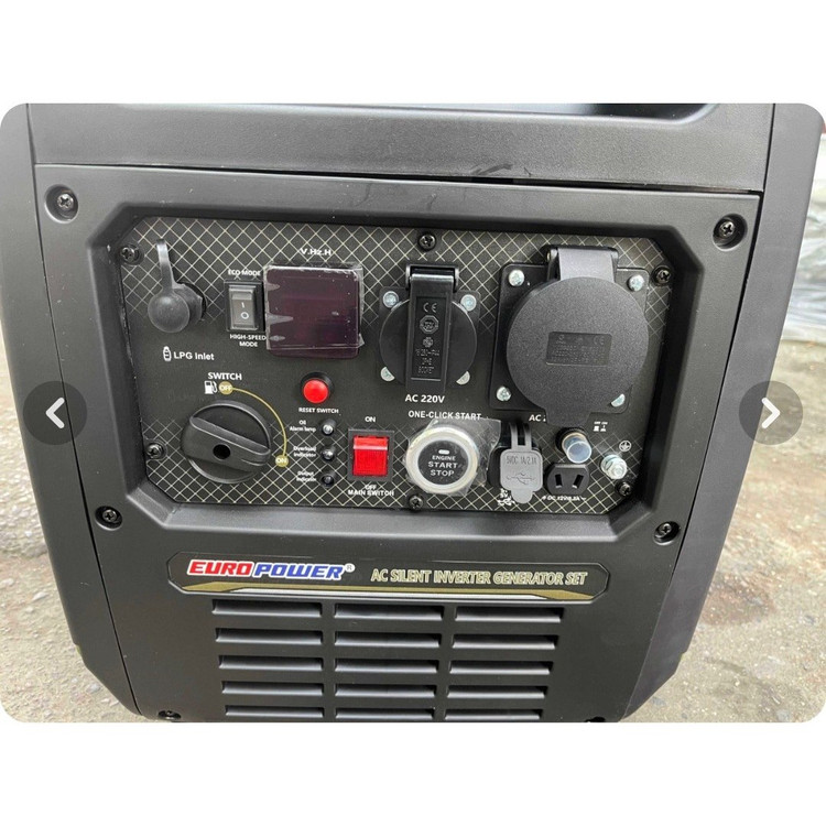 موتور برق ۸.۵ کیلووات بنزینی سایلنت تک فاز ریموت استارت اینورتر یورو پاور مدل EP9700S