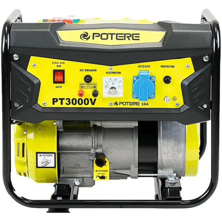 موتور برق ۱.۲ کیلو وات بنزینی تکفاز هندلی پوتر مدل PT3000V