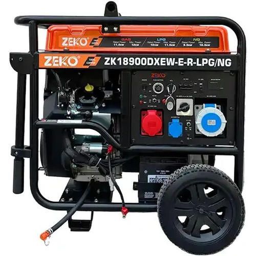 موتور برق ۱۵ کاوا سه گانه سه فاز ریموت استارت زیکو مدل ZK18900DWEW-E-R-LPG/NG