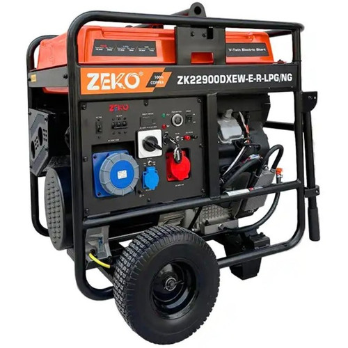 موتور برق ۲۲ کاوا سه گانه سوز سه فاز ریموت استارت مدل ZK22900DXEW-E-R-LPG/NG