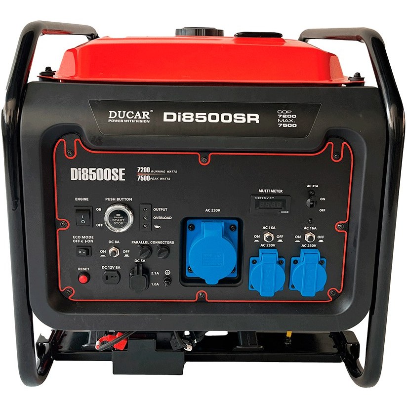 موتور برق  7.2 کیلوات اینورتری ریموت دار بنزینی  دوکار  مدل Di8500E