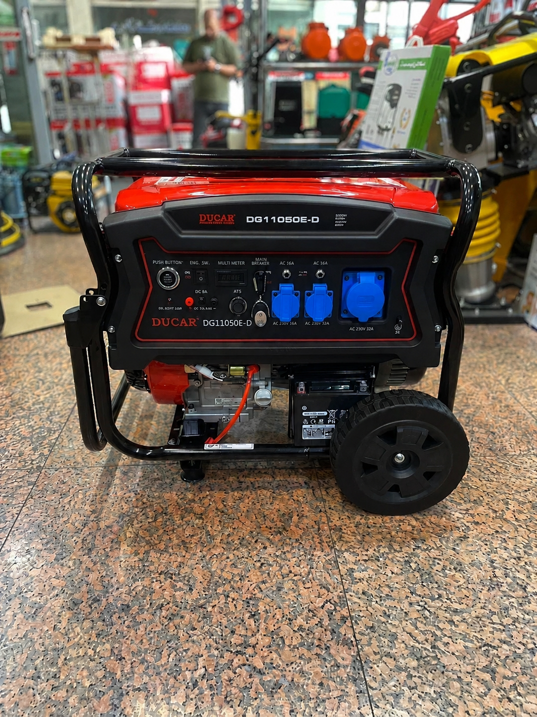 موتور برق  8.5 کیلووات تکفاز دوگانه سوز بدون ATSدوکار مدلDGLG11050E -D