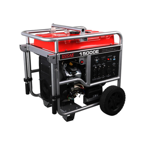 موتور برق 12 کیلوات تک فاز سه فاز دو سیلندر استارتی دوکار مدل DGLG15000E