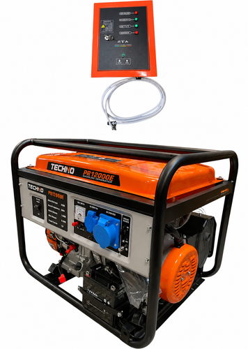 موتور برق ۸.۵ کیلووات ریموت استارت با تابلو بیرونی تکنو مدل RP12000E-ATS