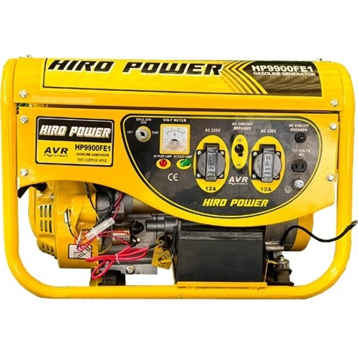 موتور برق ۳.۸ کیلووات بنزینی استارتی تک فاز هیرو پاور مدل HP9900FE1