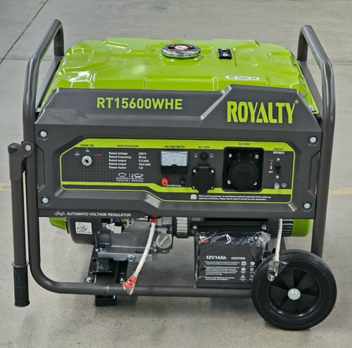 موتور برق ۱۰ کیلووات بنزینی تک فاز استارت برقی رویالیتی مدل RT15600WHE