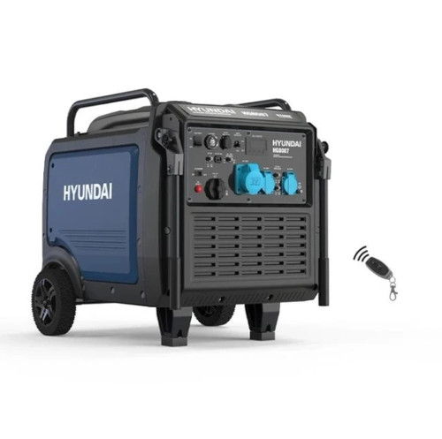 موتور برق ۸.۷ کیلووات بنزینی تکفاز ریموت استارت اینورتر هیوندای مدل HG8087-PG
