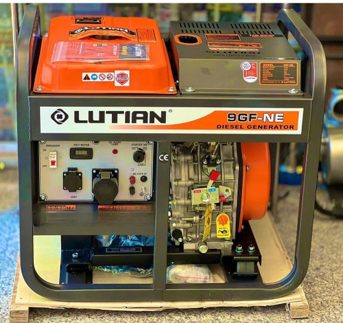 موتور برق 9 کیلووات دیزلی تکفاز استارتی لوتیان مدل LUTIAN-9GF-NE |
