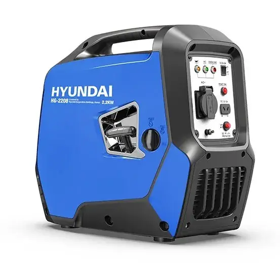 موتور برق 2.2 کیلووات بنزینی سایلنت تک فاز هندلی اینورتر هیوندای مدل HG-2208
