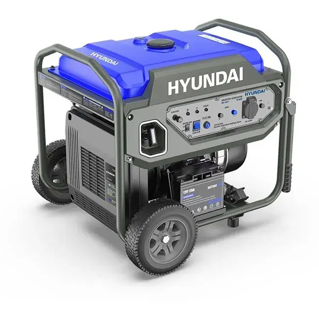 موتور برق 10 کیلووات بنزینی تکفاز ریموت استارت هیوندای مدل HG-1055+ATS