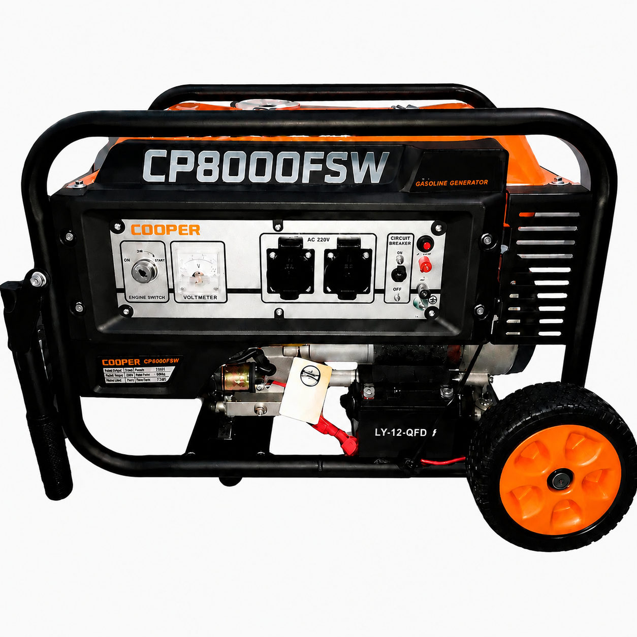 موتور برق 7.5 کیلووات بنزینی تکفاز استارتی کوپر مدل CP8000FSW