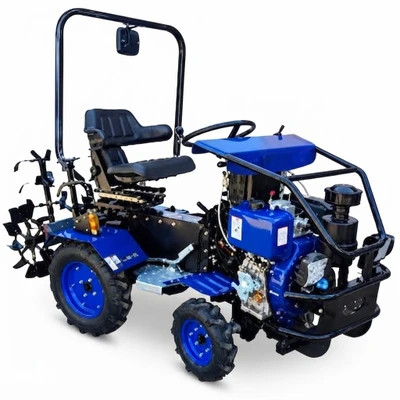تیلر کولتیواتور ۱۲ اسب بخار با ۴ چرخ چراغدار آگرو مدل AG001_4WD16_H